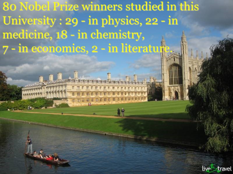 80 Nobel Prize winners studied in this University : 29 - in physics, 22